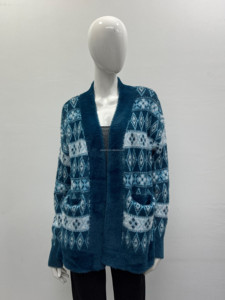 Áo khoác cardigan mùa đông BSCI/WRAP tùy chỉnh cho nữ, áo len cardigan nữ, áo len cardigan len cashmere, áo len dệt kim, quần áo nữ - Product Image 4