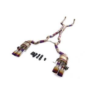 OUCHI lega di titanio per BMW M6 F10 F06 4.4L S63 Catback tubo di scarico sistema silenziatore con valvola Auto prestazioni parti - Product Image 1