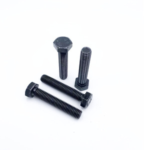 High Strength Steel Hex Head <strong>Bolts</strong> M8-M20 Full Thread All Sizes Class 10.9/12.9 Grade <strong>Black</strong> Oxide Finish Steel <strong>Bolts</strong> - Product Image 1