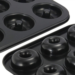 Miễn phí của PFOA/PFOS/BPA thép carbon cao cấp siêu không dính lớp phủ khoáng sản 6-khoang Donut & bagel Baking Pan máy rửa chén an toàn - Product Image 4