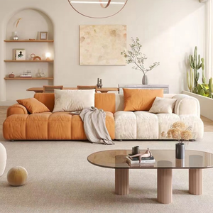 Sang Trọng Nhung Sofa Đặt Đồ Nội Thất 3 Chỗ Ngồi Da Trắng Phòng Khách Sofa Couch Thiết Kế Hiện Đại <span class=keywords><strong>Chesterfield</strong></span> Sofa - Product Image 4