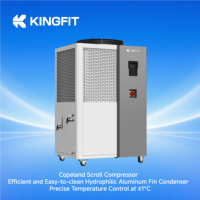 Refroidisseur d'air industriel à haute capacité de refroidissement 15HP, refroidisseur de machine en plastique avec contrôle LCD
