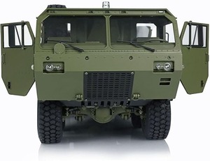 HG P801 1/12 <span class=keywords><strong>8x8</strong></span> Camión <span class=keywords><strong>RC</strong></span> Estilo Militar Estadounidense, Chasis de Metal, 16 Canales, Radio Control Remoto de 2.4G, Modelo de Camión Pesado de Alto Torque para Adultos - Product Image 1