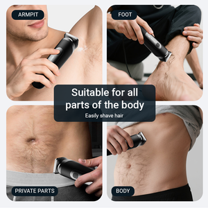 <span class=keywords><strong>Tondeuse</strong></span> à cheveux et barbe électrique en forme de T, rasoir de barbier rechargeable par USB, étanche, pour usage hôtelier - Product Image 2