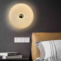 Lampe de table en verre de style Bauhaus nordique, lampe de chevet décorative mignonne pour la maison et la chambre à coucher