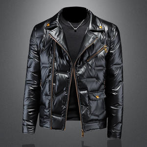 Hiver 90% Down Glossy Suit Collar Down Jacket Fashion Warm Coat Down Jackets Men - Product Image 1