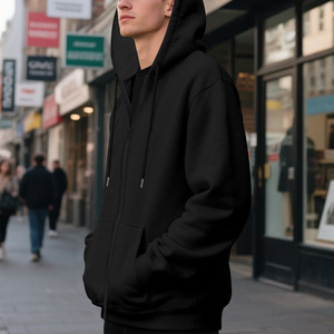 RUIQUWIN Vente en gros – Sweat à capuche personnalisé pour homme, décontracté, ample, avec fermeture éclair, veste de sport respirante, grande taille XL, haut de sport fitness - Product Image 3