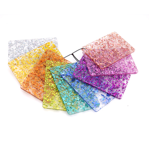 <span class=keywords><strong>Panneau</strong></span> acrylique nacré bleu foncé 8*12 pouces feuille acrylique nacrée 3mm d'épaisseur feuille acrylique coulée pour les artisans - Product Image 6