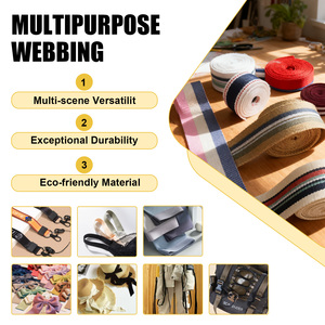 Nhà Máy Bán Buôn Jacquard <span class=keywords><strong>Webbing</strong></span> Tùy Chỉnh Kích Thước 12-<span class=keywords><strong>24Mm</strong></span> Phụ Kiện May Mặc Vải Dây Đeo Ribbon <span class=keywords><strong>Polyester</strong></span> Vải Cho Quần Áo - Product Image 2