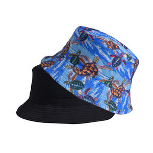 2025 unisexe en plein air été chapeau de soleil nouveau européen américain numérique imprimé pêcheur seau chapeau Double face Graffiti pour hommes - Product Image 5