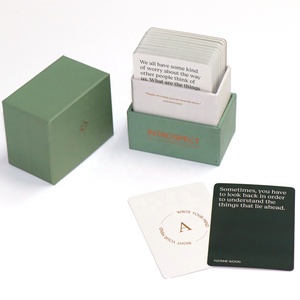 China suppliers custom foil color card with deck box