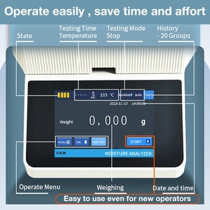 New Arrival Halogen <strong>Moisture</strong> Analyzer <strong>Machine</strong> For Lab 110g/10mg Grain <strong>Moisture</strong> Meter Digital Display Infrared <strong>Moisture</strong> Analyzer - Product Image 6