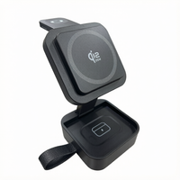 UEQ Qi2.2 25W Stasiun Pengisian Daya Nirkabel Lipat Cepat 3 in 1 untuk iPhone Seri 18 17 16 15 14, Smart Watch, AirPods Pro/4/3/2