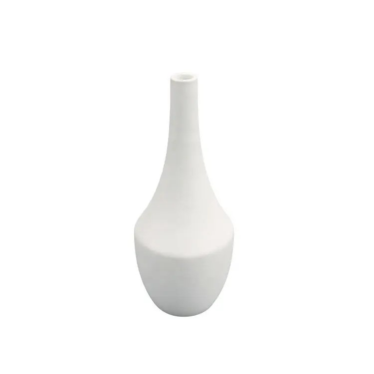 Minimalist ische Haus dekoration Innen zubehör Weiße Keramik vase für Haupt dekoration