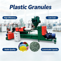 Granulateur de plastique à vis simple écoénergétique 500 kg/h, double étage, pour films PP/PE
