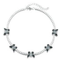 Nouveau Collier Unisexe en Cuivre Style Hip-Hop Streetwear avec Chaîne Cubaine et Zircon, Tendance Street Style pour Vendeurs en Ligne