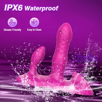 3-in-1 Tragbarer Vibrator für Frauen mit Dildo und Analplug Vibrierender Klitoris-Stimulator Ferngesteuertes Sexspielzeug für Paare