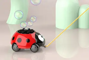 Детская игрушка с пузырьками, автоматическая машина для выдувания пузырьков божьей коровки с пузырьками, детские игрушки с пузырьками