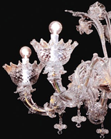 Éclairage moderne en verre fleur bras décoration Offre Spéciale luxe lampe lustre art fait à la main en verre de murano lustre en verre