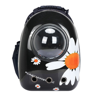Transparent Cat <b>Backpack</b> Round PVC Breathable Pet Carrier for Outings - Product Image 5