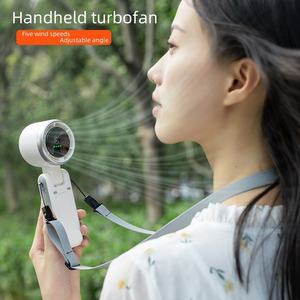 Foldable Handheld USB Charging Electric Travel Cooling Turbo Neck Hanging <strong>Fans</strong> <strong>Mini</strong> Wearable Portable Neck <strong>Fan</strong> Rechargeable - Product Image 3