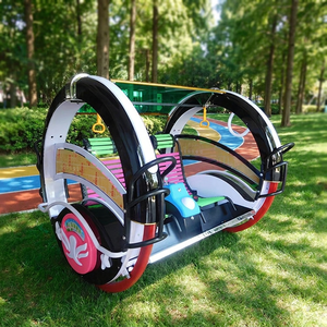 รถเล่นหมุนได้ 360 องศา สำหรับกลางแจ้ง แบบ 2 ที่นั่ง ใช้เหรียญ รุ่น 9S Happy Rolling Car - Product Image 1