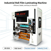 Laminateur d'emballages flexibles SM1050 pour petites usines, sans solvant, machine de laminage rouleau à rouleau