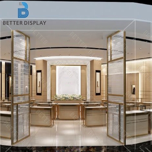 Vitrine de présentation de bijoux de luxe personnalisée moderne, vitrine de présentation, armoire de présentation verrouillable en verre - Product Image 3