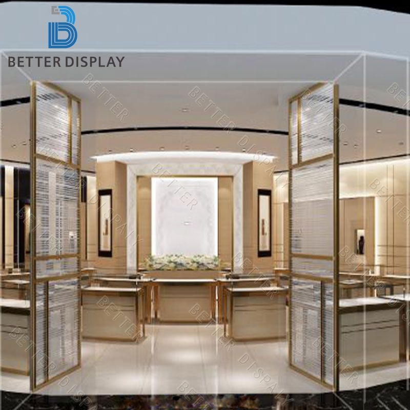 Modern Customized Luxury Jewelry Glass Display Showcase Vitrine ...