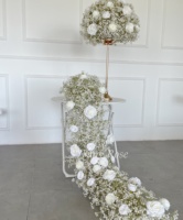 Boule de fleurs de mariage artificielle en soie de roses faites à la main centres de fleurs pour événements décorations de la Saint-Valentin et de Thanksgiving