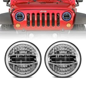 Para <span class=keywords><strong>Jeep</strong></span> Wrangler JK JKU accesorios 07-14 aprobada por el DOT 7 "parachoques montado Led faro - Product Image 1