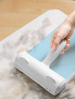 2-Wege-Teppich Vakuum Schaber Hund Katze Pelz Reinigungs bürste Home Sofa Kleidung Fussel Stick ing Roller