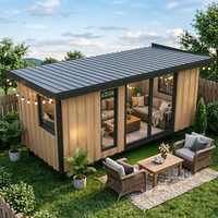 Unité d'habitation préfabriquée de luxe pour l'extérieur, maison modulaire haut de gamme pour jardin, chambre d'amis, installation rapide