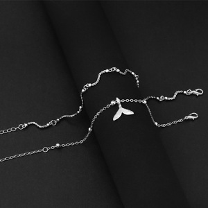 ชุดเครื่องประดับข้อเท้าหางนางเงือกสไตล์โบฮีเมียน ชุบเงิน โลหะผสม สำหรับผู้หญิง เครื่องประดับชายหาด แฟชั่นข้อเท้า - Product Image 2