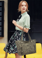 Sac fourre-tout de luxe en PU pour femme avec fermeture éclair, étanche, capacité 3-6L - Sac à main personnalisé de marque célèbre