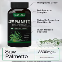 Ausreson Gélules d'extrait de Palmier Nain pour la Santé de la Prostate, Suppléments Herbacés Biologiques Naturels en Vrac, 100 Gélules de Palmier Nain de 500mg