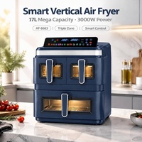 Air Fryer Oven Double Numérique Plus de 15 l Airfryer Accessoires Recette Carte Cadeau