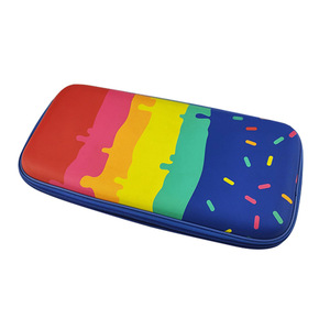 <b>EVA</b> Makeup Bag Rainbow Pattern Zipper Closure Portable Cosmetic Case for Home Storage - Product Image 4