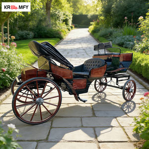 Calèche à chevaux avec éclairage LED, calèche de luxe pour mariage, Noël, extérieur - Product Image 3