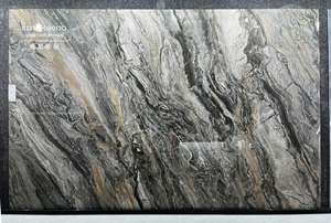 Pierre de roche moderne de luxe, brun <span class=keywords><strong>Venise</strong></span>, 900 * 1800 mm, pour mur de fond de télévision dans le salon, villa - Product Image 3