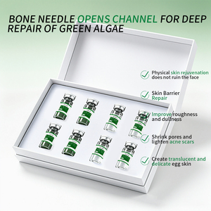 Suero Rejuvenecedor de Algas Verdes OEM/ODM, Exfoliación Física, Reparación Activa, Iluminador, Minimizador de Poros, Antienvejecimiento, Anti-Acné y Cicatrices - Product Image 3