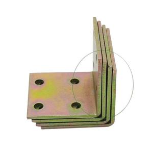 Soporte de Esquina en Forma de L de 90 Grados, Placa de Hierro Angular 3315, Acero Galvanizado, Conector para Muebles - Product Image 1