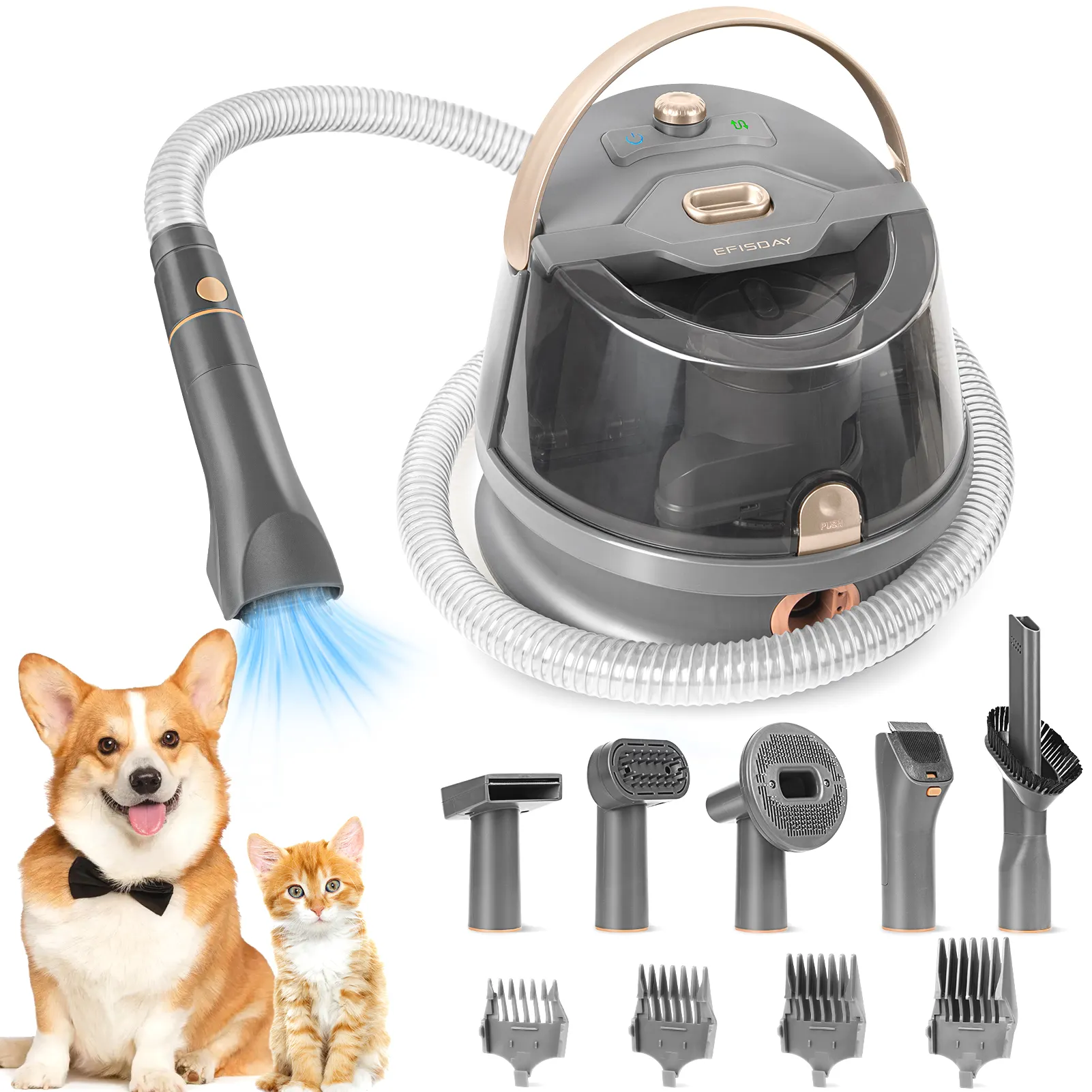 vakuum-Haarreinigung Hundepflege-Kit professionelle Zöpfe mit 5 bewährten Pflegewerkzeugen