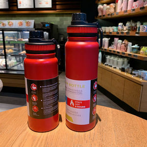 OEM Wide Mouth Stainless Steel Thermal Water <b>Bottle</b> Vacuum Insulated Sports <b>Flask</b> with Carry Handle for Outdoor Travel - Product Image 4