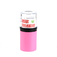 Broyeur à herbes manuel portable USB avec logo personnalisé 2024, écologique, briquet automatique en plastique coloré pour la vente en gros à prix réduit
