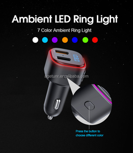 Agetunr เครื่องส่งสัญญาณในรถยนต์ T46Q ร้อนเครื่องเล่น MP3 18W QC3.0ชาร์จเร็ว <span class=keywords><strong>USB</strong></span> คู่บลูทูธ5.0เครื่องเสียง FM ชุดแฮนด์ฟรี - Product Image 2