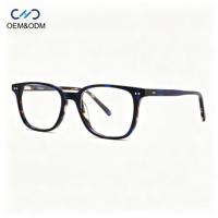 Lunettes de vue rectangulaires vintage SRA194 en acétate, monture optique pleine, style rétro unisexe pour usage quotidien et sur ordinateur, pour hommes et femmes