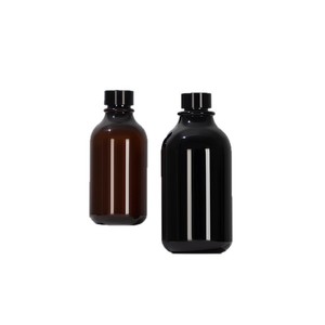 Botella PET Negra de 500 ml para Enjuague Bucal, con Tapa de Rosca Esmerilada, Botella de Recarga para Cuidado Diario, Botella de 300 ml para Cosméticos, Cuidado de la Piel, Decantación de Hidrosol - Product Image 1