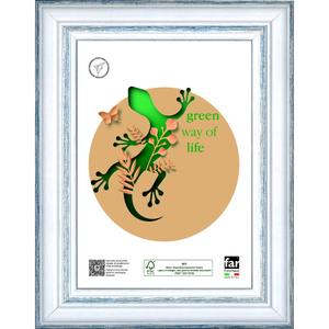 Cornice DURAN in legno e CRYLEX blu 30X40CM - Product Image 1