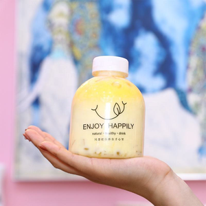 Wholesale 400ml Transparent PET <b>Plastic</b> Screw <b>Cap</b> Beverage Bottle for Mineral Water Juice Milk Tea - Product Image 6